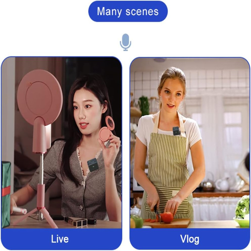 SX8 Type-C Single Lavalier Wireless Microphone for Interview and Vlog | Type-c Single Professional Lavalier Wireless Microphone