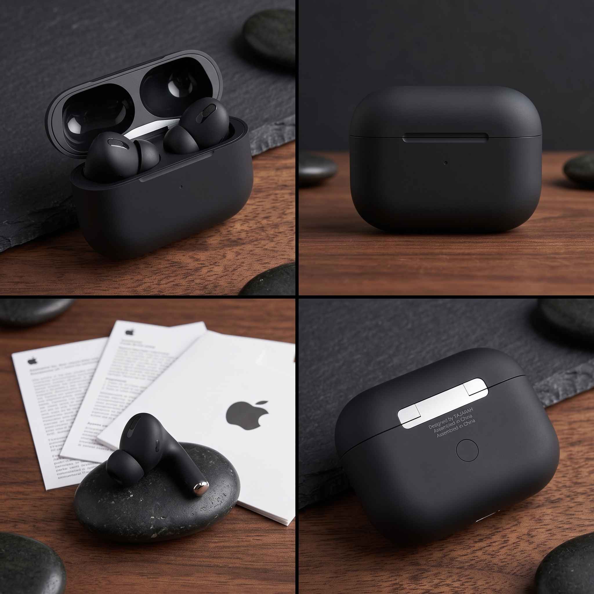 Apple AirPods Black Special Edition (2nd Generation) with Active Noise Cancellation ? Seamless Wireless Audio (With Box)