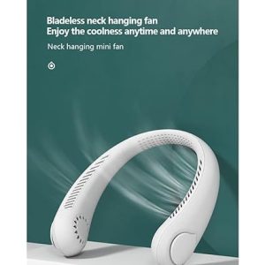 Portable Neck fan air Cooler & Purifier… Adjustable 3 speed and Rechargeable (random color )