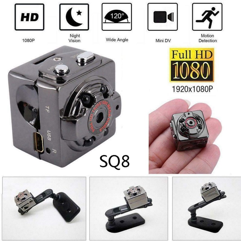 Hidden Mini Camera Sq8 Night Vision | SQ8 Mini Spy Camera 1080P, Mini DV Smallest Wireless
