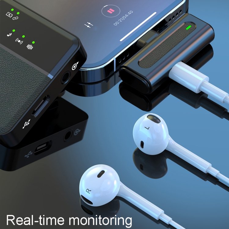 SX8 Type-C Single Lavalier Wireless Microphone for Interview and Vlog | Type-c Single Professional Lavalier Wireless Microphone