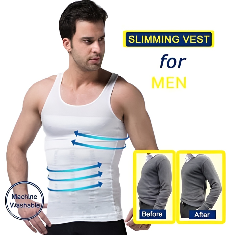 Slim N Fit Body Shaper Vest Shirt ? Tank Top Sleeveless Shape wear For Men