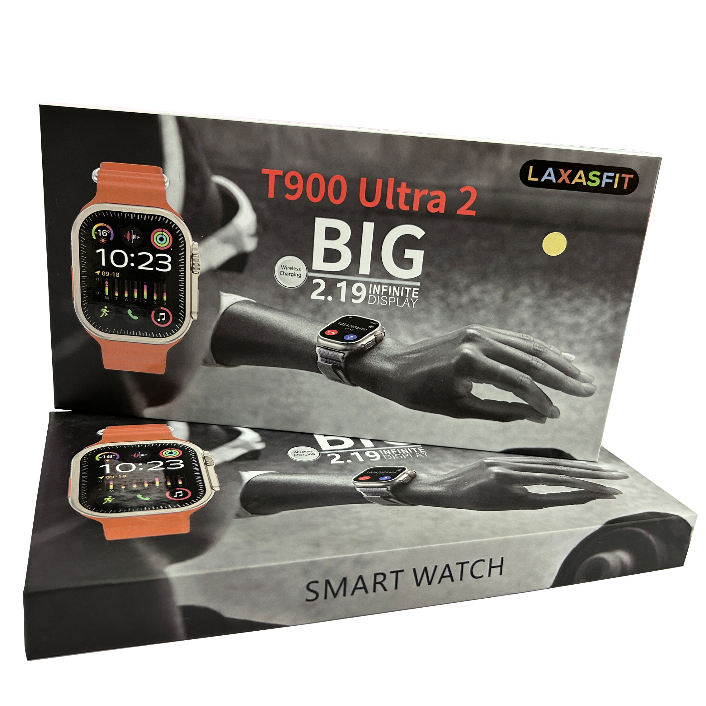 T900 Ultra 2 Series 9 2.19 Inch Screen Laxasfit Smart Watch (Orange Color)