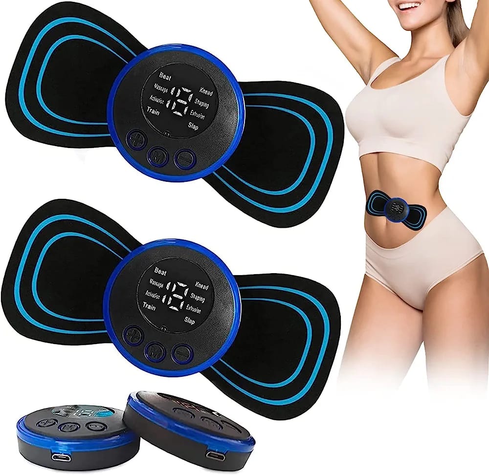 Portable EMS Mini Electric Massager Patch - Therapeutic Instrument Designed For Body Relaxation And Daily Physical Care Session