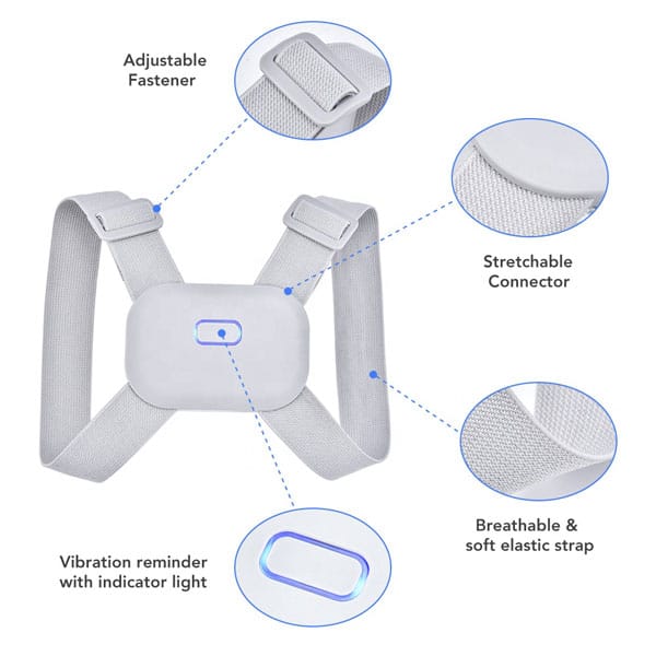 Smart Posture Corrector Belt with Intelligent Detection Vibration Reminder Sensor