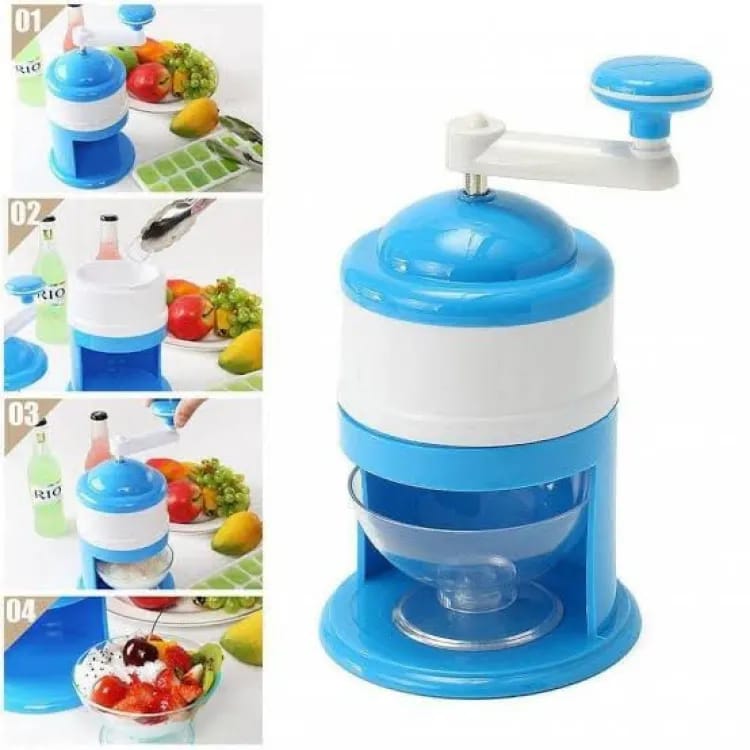 ICE GoLa Machine / Handle Diy Ice Crusher Manual Multifunction Portable Ice Slush Maker Home Snow Cone Smoothie Ice Block Making Machine Ice Shaver(random color)