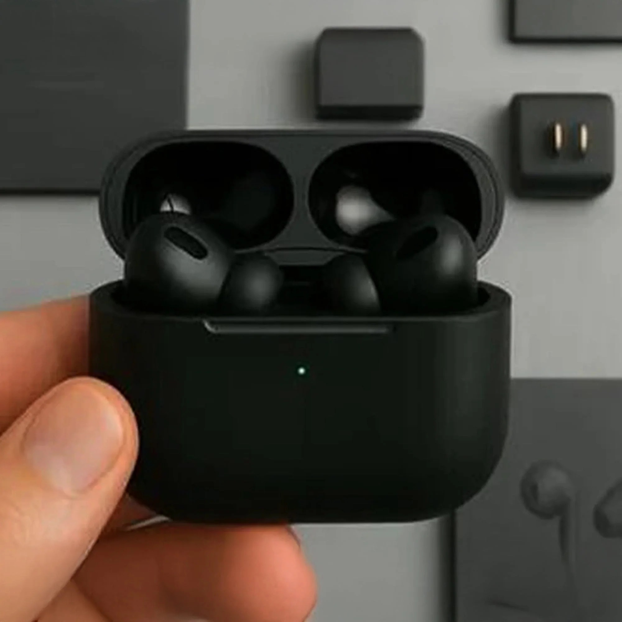 Black Apple Airpods Pro 2 - Personal Audio Equipment Created For Sound Playback And Daily Listening Session - Black