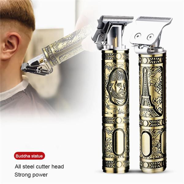 Vintage T9 Rechargeable Hair & Beard Trimmer ? Metal Body Hair Clipper