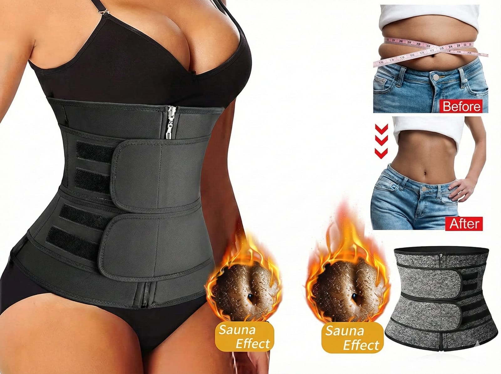 Men?s & Women Slimming Body Shaper Vest Belt ? Instant Chest Compression & Belly Fat Control"