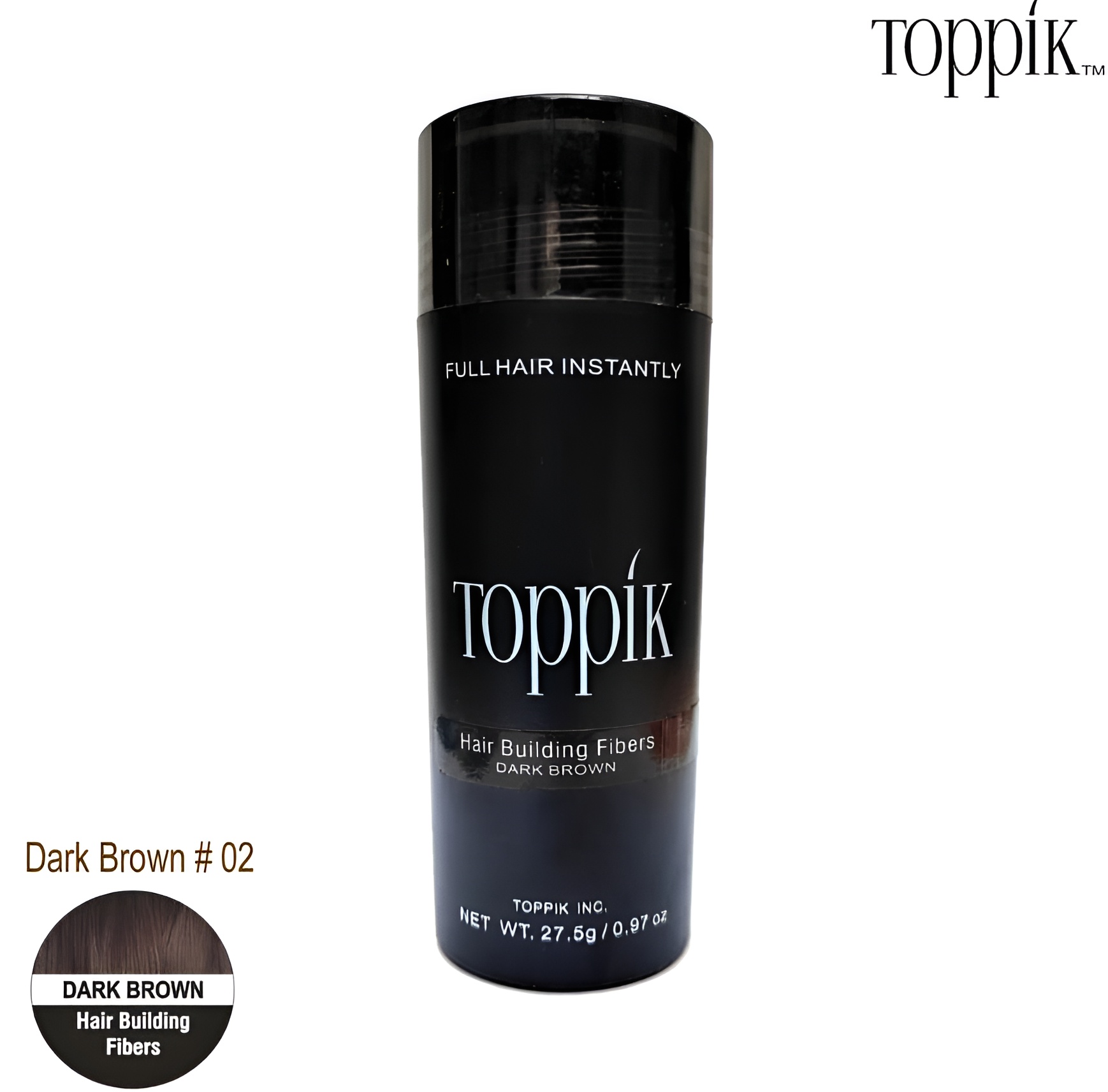 Toppik Hair Building Fiber (27g) + Spray Applicator ( Black & Dark Brown Colors )